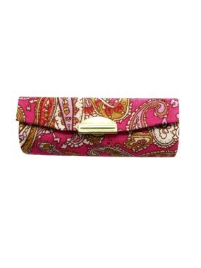 Pink Paisley Print Lipstick Case w/ Mirror